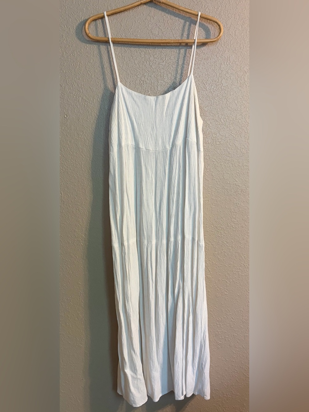 Carly Jean Los Angeles Cream Spaghetti-Strap Maxi Dress